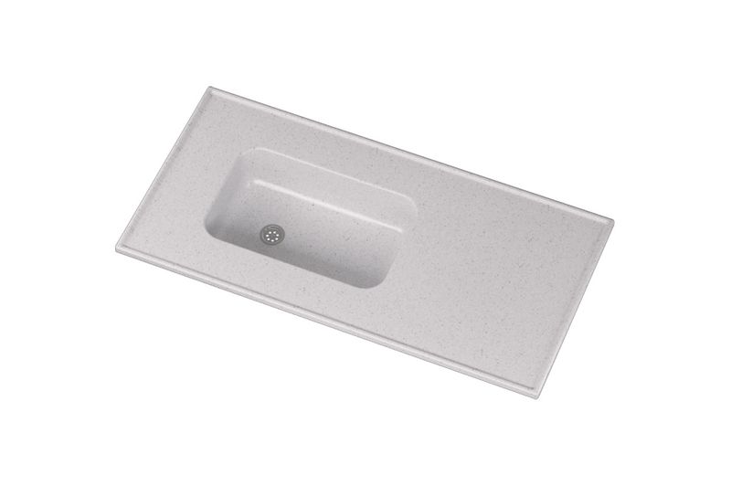 MesadaDurafortconBachaIntegralSinZocalo120x53GrisClaro