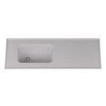 Mesada-Durafort-con-Bacha-Integral-Sin-Zocalo-160-x-53-Gris-Claro