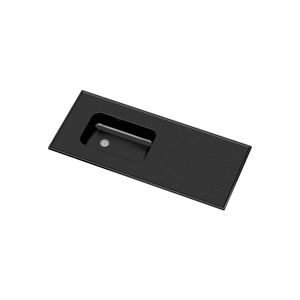 Mesada Durafort con Bacha Integral Sin Zócalo 160 x 53 Negro