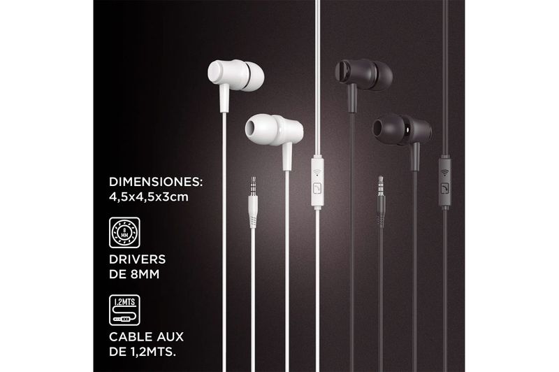 Auriculares-In-Ear-Stromberg-Con-Microfono-Sonic-Negro