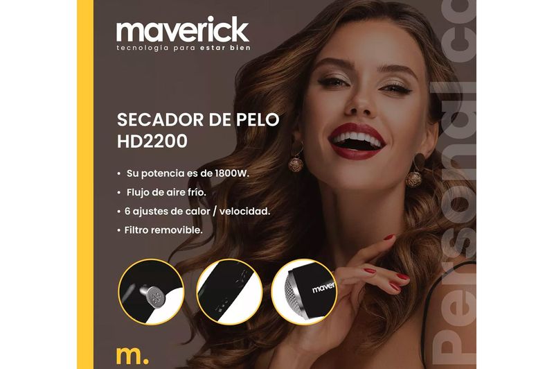 Secador-de-Pelo-Maverick-HD2200-2100W