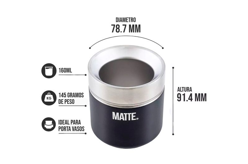 Set-Mate-170ml---Bombilla-Grande-Matte-DS-PRO-Negro-Inox