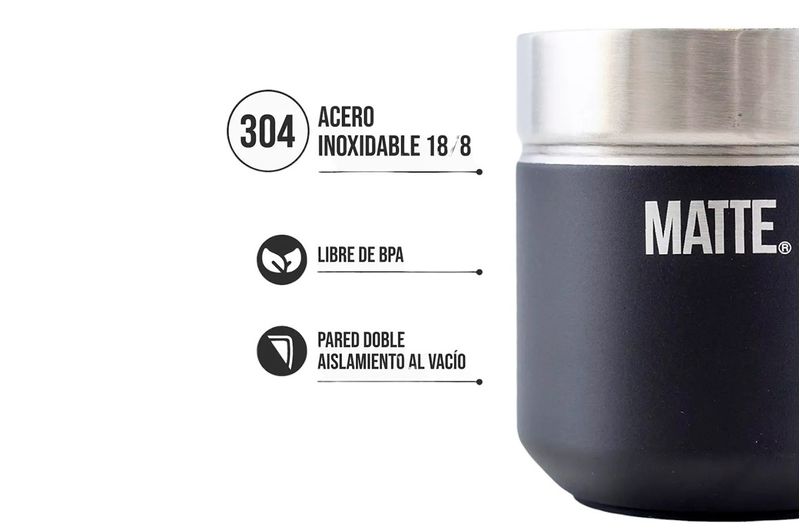 Set-Mate-170ml---Bombilla-Grande-Matte-DS-PRO-Negro-Inox