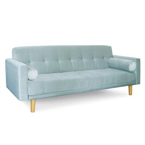 Sofá Cama 3 cuerpos 215x80 Detroit en pana antimanchas aqua Fullconfort