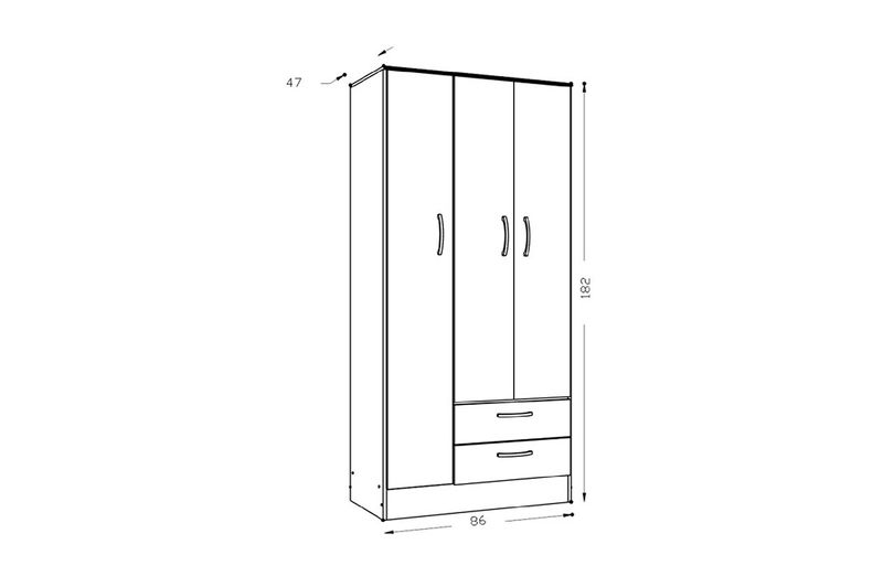 -Placard-Tana-Eco-Ricchezze-3-Puertas-182-x-86-cm-Moccha