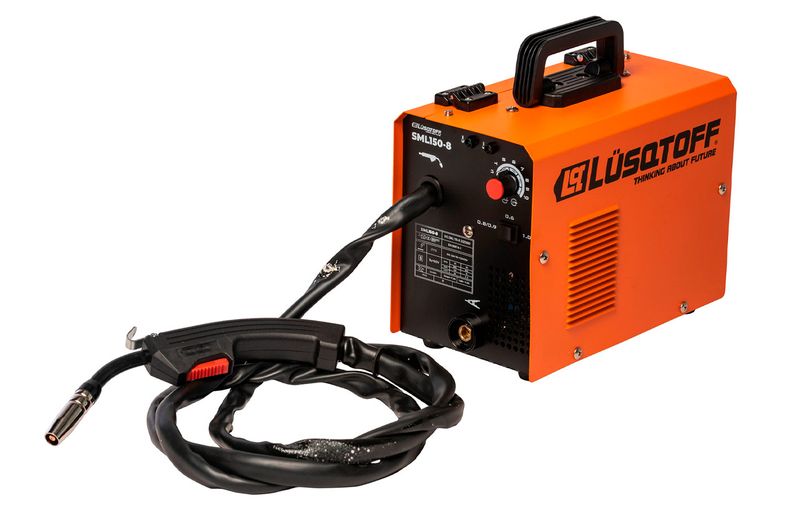 Combo-Soldadora-MIG-inverter-Lusqtoff-SML150-8---Mascara-Fotosensible-ST-1X---Rollo-de-Alambre-Flux---2-Escuadras-Magneticas-LQE-6001