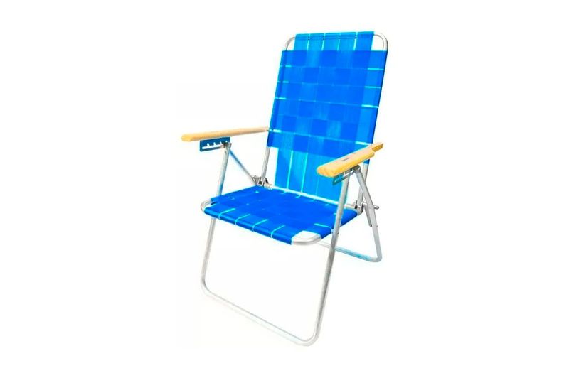 Reposera-80001-Aluminio-5-posiciones-Azul-Descansar