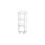 Modulo-Dielfe-Escandinavo-1Cpo-132.6-CM-Blanco-Roble-Bardolino