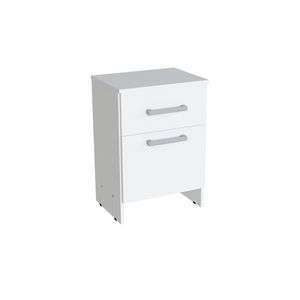 Mesa De Luz Orlandi 98 1Pta/1Cajón Blanco