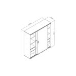 Placard-Orlandi-Corredizo-Suave-Nordico-3593-182-X-189-Cm-Jacaranda-