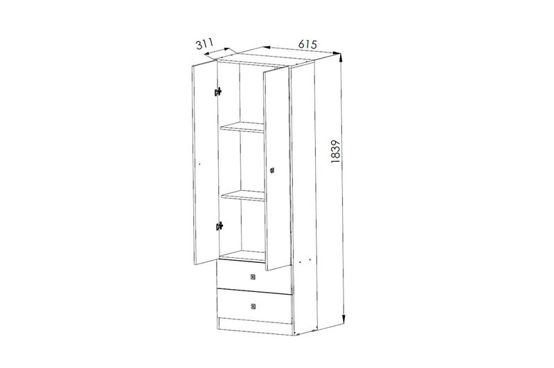 Placard-Orlandi-Multifuncion-Eco-703-4Ptas-1Cajon-Abedul