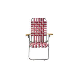 Reposera Avelino 5 Pos 10005 Rojo/Blanco