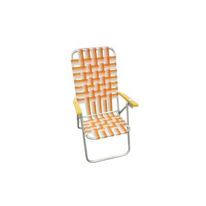 Reposera Avelino 5 Pos 10005 Naranja/Blanco