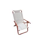 Reposera-Playera-Plegable-Descansar-5-Pos-80053-Cobre-y-Blanco