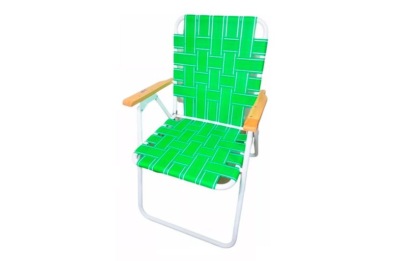 Sillon-Descansar-Acero-10002-Verde-y-Blanco-Apoyabrazos-Madera
