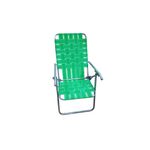 Reposera-Plegable-Descansar-5-Pos-20000-Verde-y-Blanco