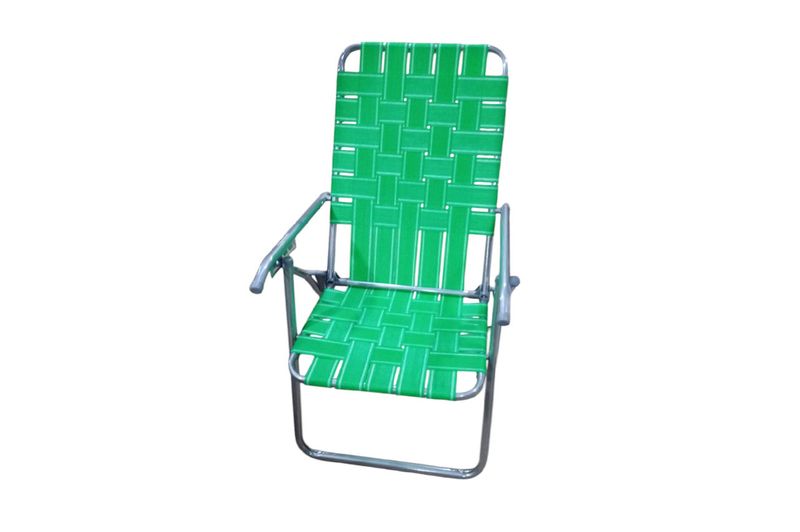 Reposera-Plegable-Descansar-5-Pos-20000-Verde-y-Blanco