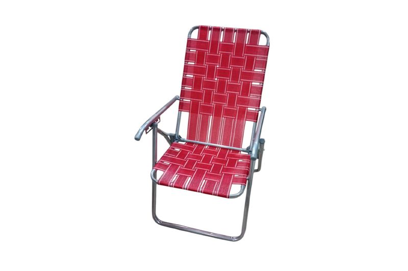 Reposera-Plegable-Descansar-5-Pos-20000-Rojo-y-Blanco