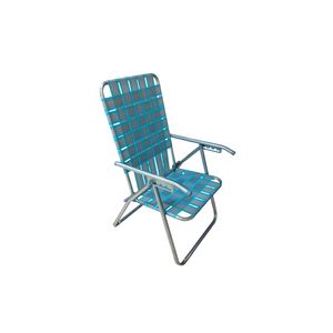 Reposera Plegable Descansar 5 Pos 20000 Gris y Turquesa