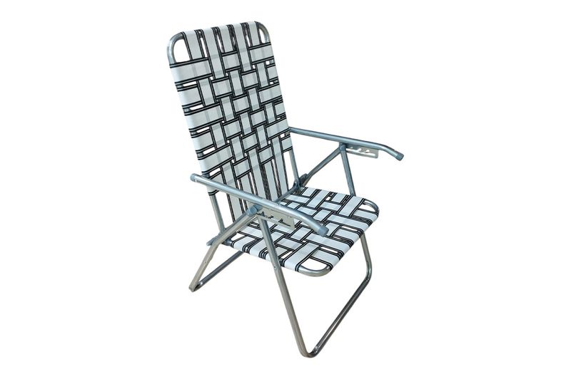 Reposera-Plegable-Descansar-5-Pos-20000-Blanco-y-Negro
