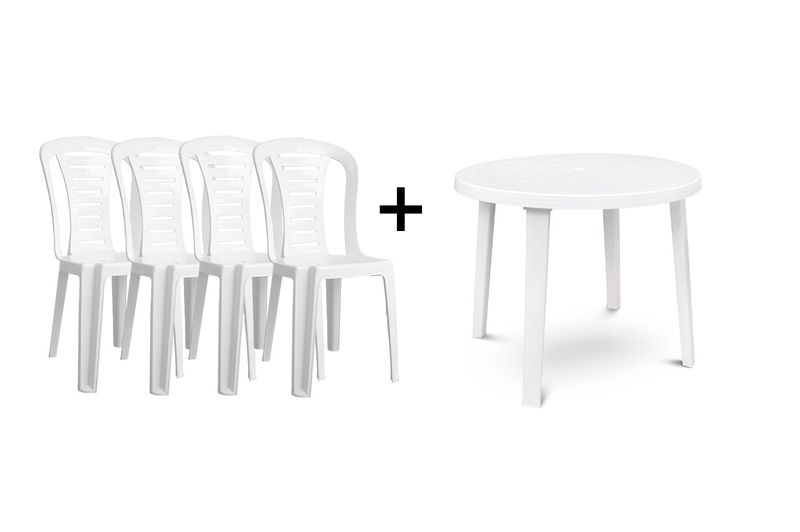 Set-Reina-de-Mesa-y-4-Sillas-Quality-Blanco