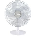 Turboventilador de Mesa LILIANA VSOM12 12 Pulg Parrilla Metálica Blanca Aspas Transparentes