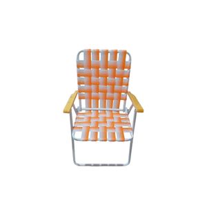Sillón Plegable Avelino 10002 Naranja y Blanco