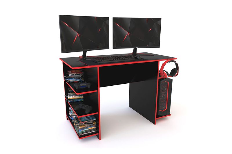 Escritorio-Gamer-Delos-DGA01-120M-Negro-Rojo