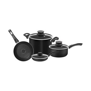 Batería de Cocina Tramontina Paris 7 Piezas Negro