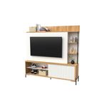 MuebleVarilladoTV65”Delos180MDRO05RobleNebraskaBlanco