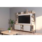 MuebleVarilladoTV60”Delos200MDRO06RobleNebraskaBlanco