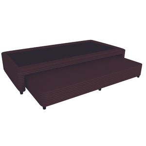 Sommier Bicama Urania matelaseado tejido chocolate Mussa 1 Plaza 90 x 190 Int. Resorte