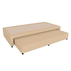 Sommier Bicama Urania matelaseado tejido tostado Mussa 1 Plaza 90 x 190 Int. Resorte