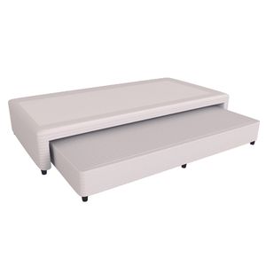 Sommier Bicama Urania matelaseado jackard blanco Mussa 1 Plaza 90 x 190 Int. Resorte