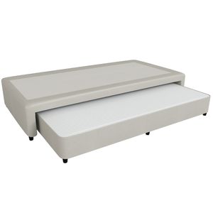 Sommier Bicama Urania eco cuero crudo Mussa 1 Plaza 90 x 190 Int. Resorte