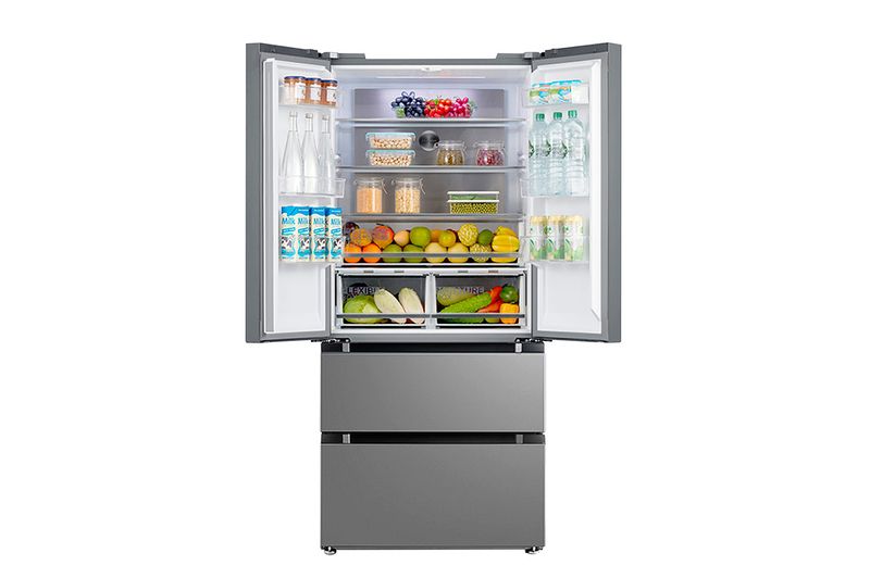 HeladeraconFreezerInverterMideaFrenchDoorRFF17XAR1470LtsInox