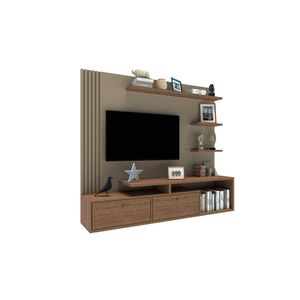 Home Suspenso Varillado TV 50” Delos DRO03 1,80M Roble Gris