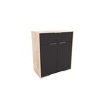 Comoda-Duo-Delos-DLD03-1-Cajon-2-Puertas-Pino-Gris-Sombra