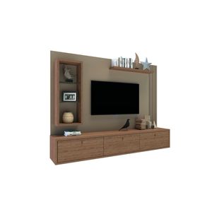 Home Suspenso TV 60” Delos DRO04 3 Puertas 2,00M Roble Davos Gris