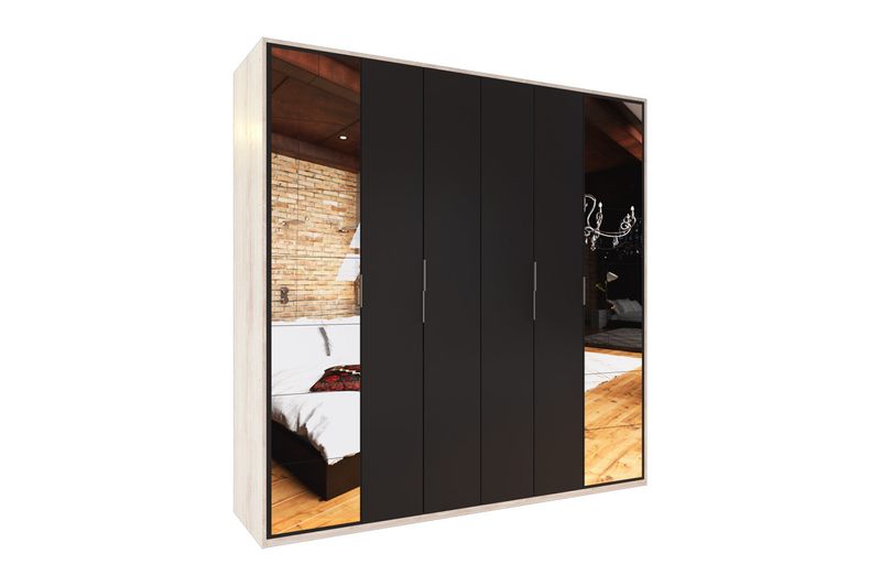 Ropero-Duo-Delos-DUO02-6-Puertas-220M-Pino-Gris-Sombra