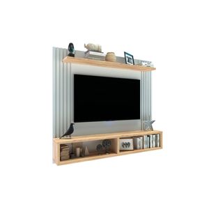 Panel Varillado TV 43” Delos DRO01 1,40M Roble Nebraska Blanco