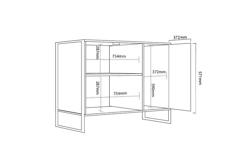 Comoda-Vajillero-Steel-Delos-DST11-3-Puertas-120M-Roble-Nebraska