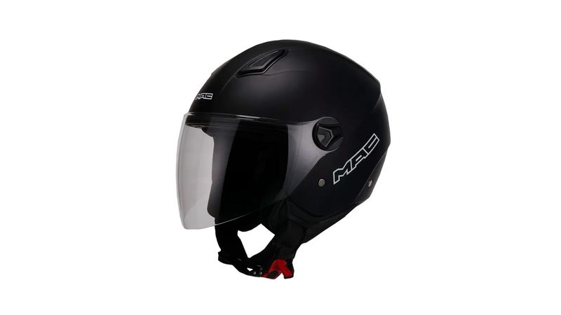 Casco Mac 721 Beat Solid Talle S Negro Mate Pardo