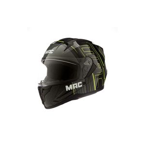 Casco Mac Bass Cage FF067 Talle M Negro Amarillo
