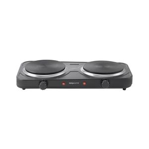 Anafe Eléctrico Kanji 2 Hornallas KJH-HP2200BDD 2200W Negro