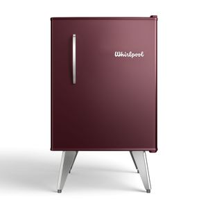 Heladera Compacta Whirlpool Retro Marsala Wine 76 Lts.