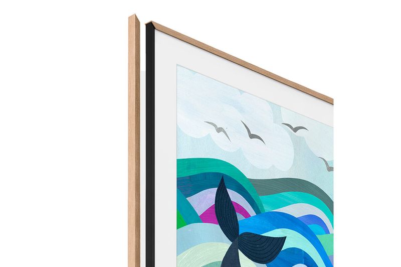 Smart-TV-55-QLED-UHD-4K-Samsung-The-Frame-Art-Mode-Beige-QN55LS03BAGCZBT
