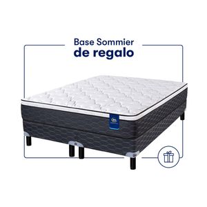 Colchón de Resortes Queen Size Monett Confort 160x200 con SOMMIER DE REGALO