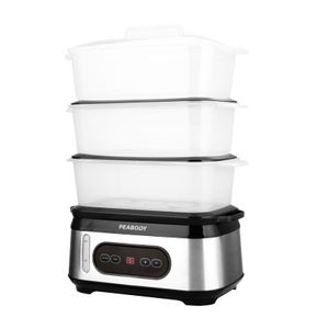 Vaporera PEABODY PE-ST1000IX Digital 950W 9 Litros 3 Bandejas