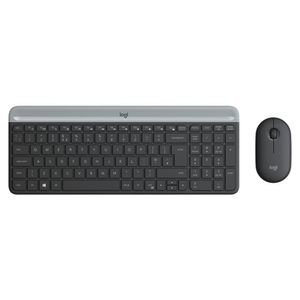 Kit Teclado y Mouse Inalámbrico LOGITECH MK470 Slim Negro